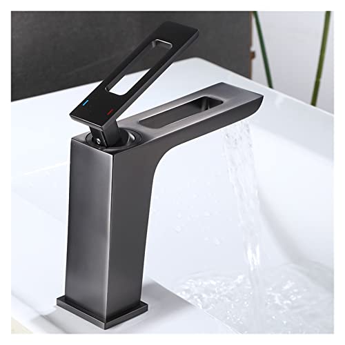 Robinet d'évier eau chaude et froide en laiton à design évidé - 4