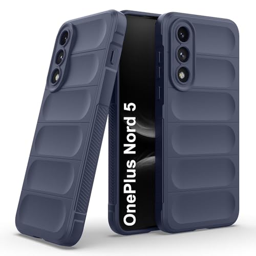 Image of Amazon Brand-Solimo Mobile Cover for OnePlus Nord 5 5G | Full Camera Protection | Liquid Silicon Case | Flexible Bumper Case for OnePlus Nord 5 5G (Dark Blue)