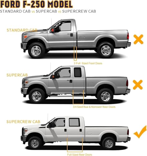 Estribos 6.1" para Ford F150 2015-25 y Super Duty 2017-24 miniatura 3