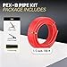 1/2 Inch-100 ft Foskan Red PEX-B Pipe,Water Tubing with a Pipe Cutter,a Crimper Tool & a Canvas Bag