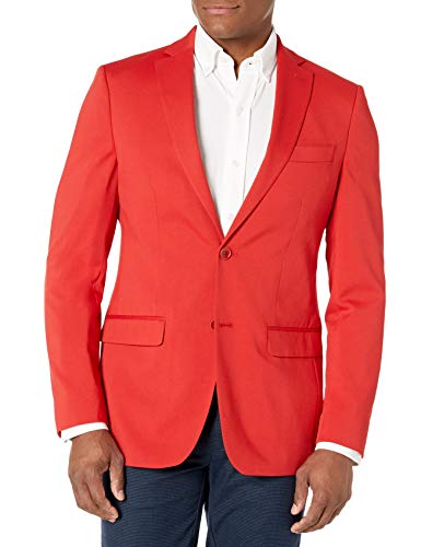 IZOD Men's Varsity Blazer, Coral, 46R