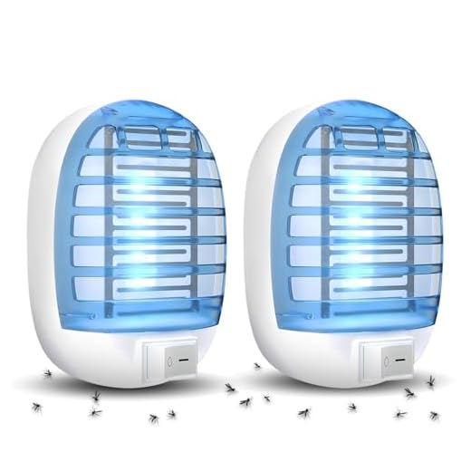 Indoor Bug Zappers, Mosquito Killer Indoor, Insect Traps for Home Mosquito Zapper for Baby & Pets, Living Room, Kitchen, Bedroom, Baby Room, Office (2 Pack)