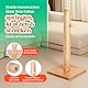 KONELCARE Premium Kratzsäule 89 cm – Aus natürlichem Birnbaumholz, Sisalseil, Gummiholzbasis mit Eichenfurnier, ideal für große Katzen, kostenloses Ersatzseil