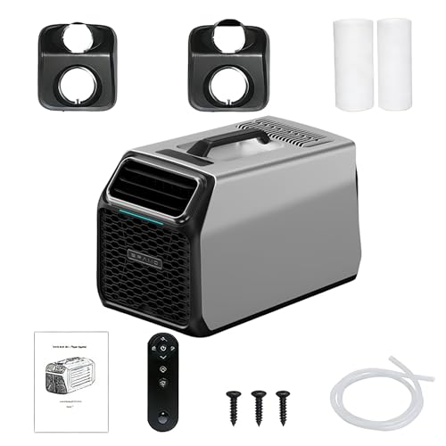 3️⃣ 【Modalità deumidificazione integrata – Controllo immediato dell’umidità】Attiva la funzione di deumidificazione per ridurre l’umidità in eccesso in ambienti umidi come ten/de o camper. Aiuta a prevenire condensa, cattivi odori e aria pesante, migliorando il comfort interno.
