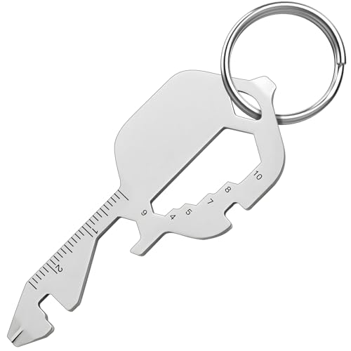 Fathers Day Dad Gifts from Wife Daughter Son, Keychain Multi-tool 13 in 1 Pocket EDC Tools, Funny Papa Grandpa Fathers Day Gift Key Ring, Anniversary Birthday Gifts for Men Women (Key)