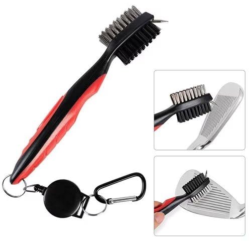 Berfea Golf Club Cleaner Brush and Golf Towel Kit,Golf Club Brush and Golf Groove Cleaner Cleaning Kit Tool,Golf Accessories for Men - Image 3