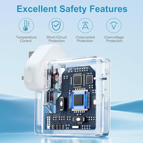 96W Super Fast Charger, MacBook Pro Charger，Laptop Charger for MacBook Air USB C, Compatible with MacBook Pro 16,15,14,13 inches, iPad Pro 12.9, 11inches and all USB C devices, 2M Cable - Image 2