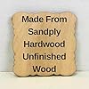 Scalloped Square Wood Cutouts Unfinished – Multiple Sizes, 6 Pack, ~1/4" Thick | Laser-Cut Craft Blanks for Painting, Staining, Engraving & Wood Burning | Made in USA (2x2 inch) #1