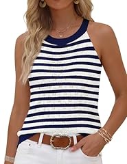 Navy Blue White Stripe