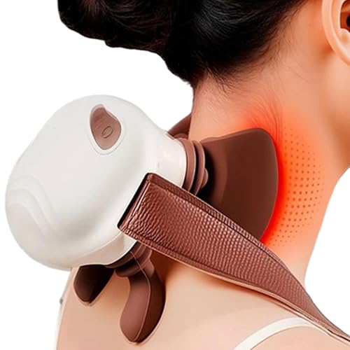Massage bionique chauffant 4D avec masseur portable cervical et dorsal pour tissus profonds