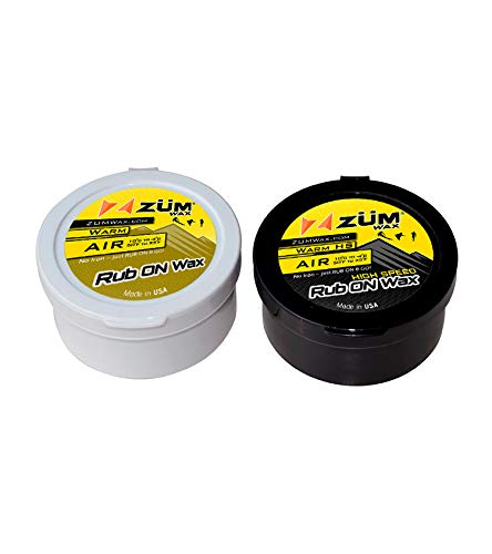 Zumwax Rub On Wax Ski/Snowboard/Nordic/Cross-Country Sample Pack - Warm And High Speed Warm Rub On – 18 Grams Each - Super-Fast!!! Environmentally Friendly & Non-Toxic! Fully Tsca Compliant!!! #TOP1