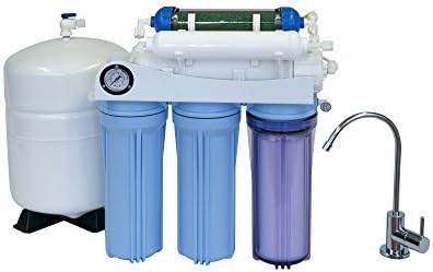 AR-125 6-stage RO+DI Aquarium Drinking water RO system 80 to 120 GPD New complete 2 outputs by Koolermax