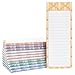 Juvale 12-Pack Magnetic Notepads for Refrigerator - Elegant Shopping List, To-Do, Memo, Scratch Pads - Grocery List Notepad (6 Colors, 60 Sheets Each)