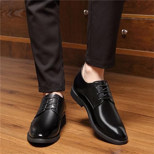 Men Elevator Oxford Dress Shoes Invisible Height Increasing Taller Elevator Formal Shoes Lace Up Fashion Shoes for Business Wedding4