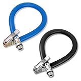BOHUIZ 2 Stück Reifenfüller Schlauch, Reifenfüllschlauch Universal 38 cm Auto Reifenfüller Ventilverlängerung Luftpumpe Adapter Air Ventil Anschluss Schläuche für Auto Motorrad Fahrrad