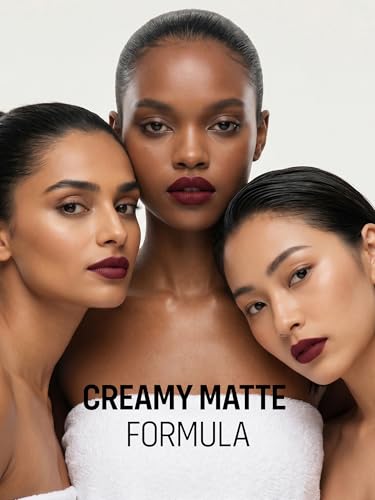 Image of FLiCKA Lip Poetry Matte Lipstick| Enriched With Vitamin E, Sulphate Free, Moisturizing, Long Lasting Upto 6Hrs, 03 Johny Johny, 4g