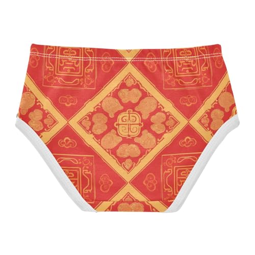 Girls' Cotton Briefs Briefs Underwear for Girls Traditional Motif Plaid Pattern2