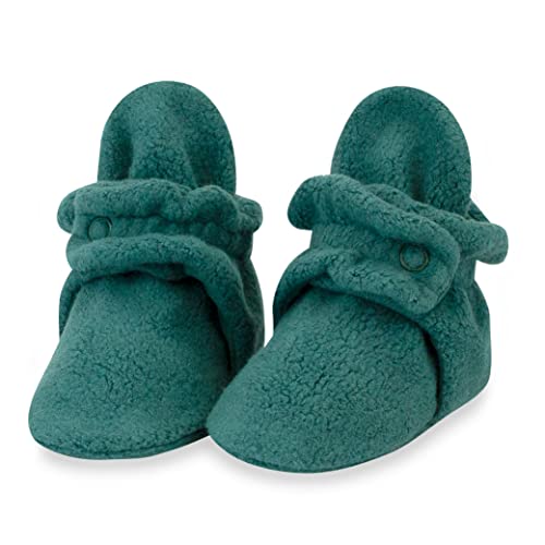 Image of Zutano Unisex Fleece Baby Booties, Two Snap Closure, Newborn to 24 Months