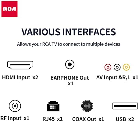 RCA RR40FD1-A 40 Inch FHD Smart Roku TV, with BBC Netflix Freeview Play Disney+, HDR DVB-T2/T DTS Studio Sound Dolby Audio 2 x HDMI 2 x USB Connect, Large Screen TV for Living Room Home