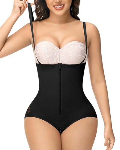SHAPSHE Fajas Colombianas Moldeadoras Stage 2 High Compression Body Shaper Seamless Butt Lifting Shapewear with Zipper