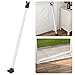 SECURITYMAN 3-in-1 Door Security Bar, Security Door Stoppers & Door Barricade – Heavy Duty Adjustable Iron Security Lock Bar for Home Defense, Apartment & Travel Safety (1 Pack - White)