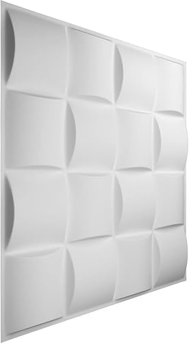 Miniatura 3 de Ekena Millwork WP20X20BAWH-CASE-10 19 5/8 pulgadas de ancho x 19 5/8 pulgadas de alto Baile EnduraWall Decorativo 3D Panel de Pared Cubre 26.75 pies