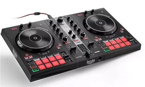 Image of Hercules DJControl Inpulse 300 MK2 2-Channel DJ Controller Bundle with Case, TRS-to-RCA Breakout Cable, and Austin Bazaar Polishing Cloth