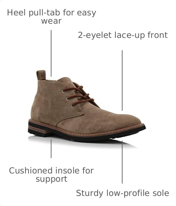 Image of Ferro Aldo Men's Chukka Boots | Classic Dress, Casual & Sneaker Styles | Lace-Up Ankle Boot for Work & Everyday Wear