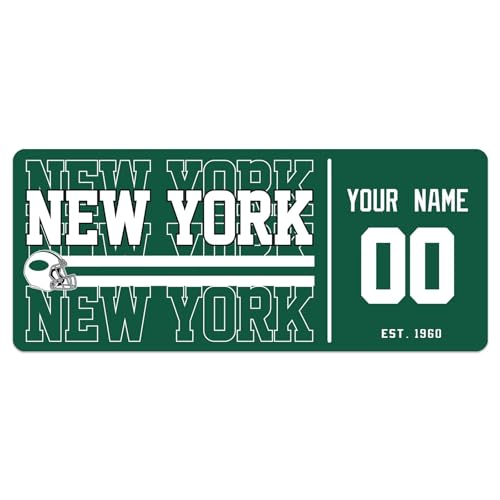 Image of ANTKING New York J Mouse Pad Custom Name and Number Desk Pad for Men Women Youth Gifts