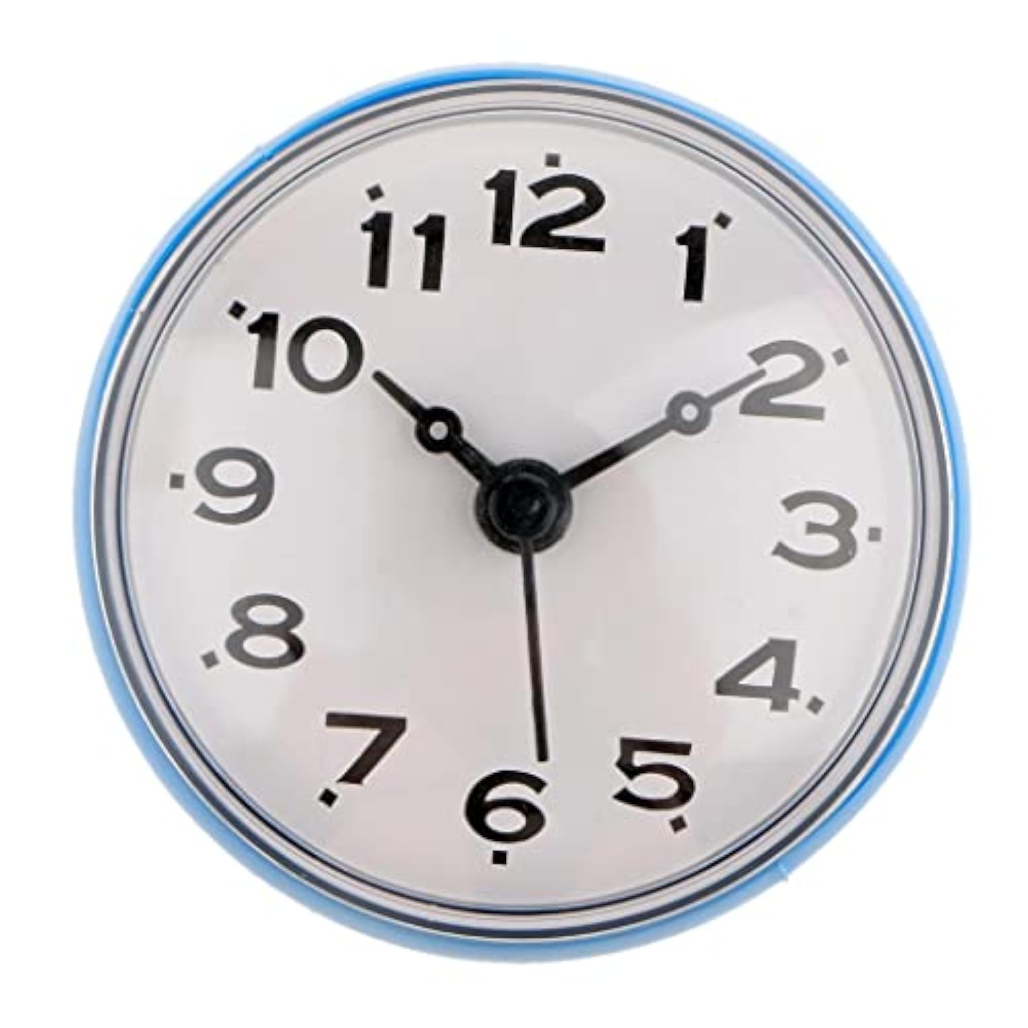 Silicone Waterproof Suction Cup Clock, Blue