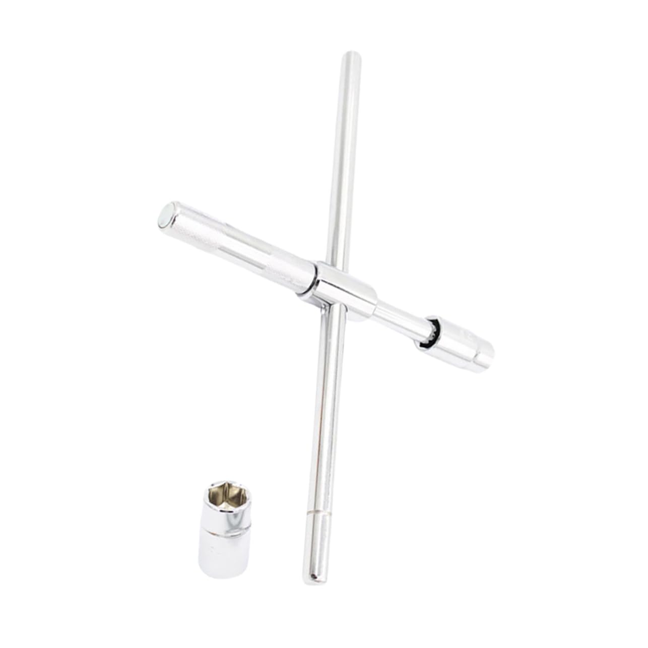 GRIRIW High-Strength Material 17/19/21/23mm Tire Spanner Car Cross Wrench Lug Nut Socket Wrench Compact Durable for Emergencies