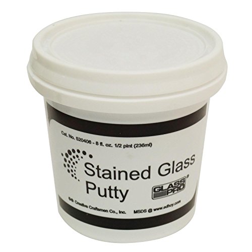 Glass Pro Stained Glass Lead Cement Putty Black 1/2 PINT (1 LB) Ready to Use