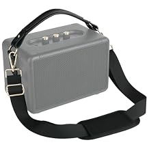 Universal Handle and Shoulder Strap for Marshall Kilburn II and Stockwell II Speaker - Travel Carrying PU Leather Handle and Nylon Shoulder Replacement