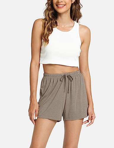 Image of GYS Women's Bamboo Viscose Cooling High Waisted Pajama Shorts