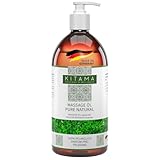 Kitama Massageöl Pure Natural 1-Liter - als natürliches Baby-Öl, veganes Pflege-Öl mit Jojobaöl & Mandelöl - parfüm-freies Massage-Öl für zuhause & Massagepraxis, made in Germany