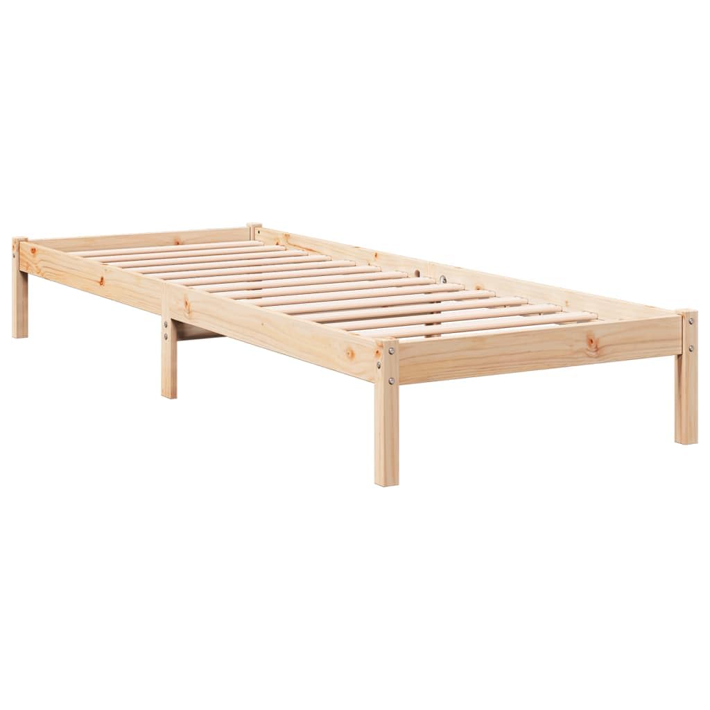 vidaXL Extra Long Bed Frame without Mattress 100x220 cm Solid Wood Pine