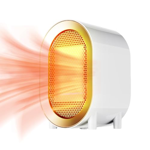 min i chauffage electrique, chauffage soufflant Électrique radiateur, chauffage d'appoint, chauffage de bureau puissant, ventilateur en céramique portable, chauffage d'espace ptc 1200 w pour bureau
