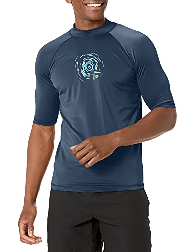 Image of Kanu Surf Men's Fiji UPF 50+ Short Sleeve Sun Protective Rashguard Swim Shirt
