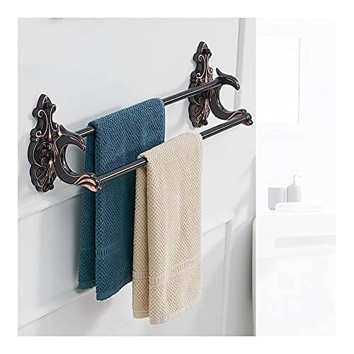 Porte-serviettes pour salle de bain haut de gamme finition style européen de 60 cm