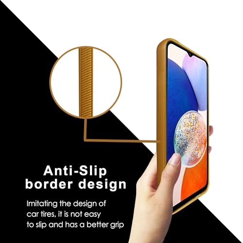 Image of A rtistque Premium Thread Leather Back Cover Case for Samsung Galaxy M54 5G / Samsung Galaxy F54 5G | Drop Protection | Smooth Grip | Raised Camera Edges - Brown