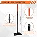 Garden Steel Tamper with 45 Inch Handle, Hand Ground Tamper Tool, Durable Plate Soil Compactor, Garden Heavy Duty Ideal Tool for Leveling Soil, Gravel, Asphalt, Driveway