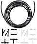 BJSIA Car Windshield Washer Hose Kit, 4 Meter Washer Fluid Hose with 12 Pcs Hose Connectors Compatible With Most Car Windshield Washer Car Accessories