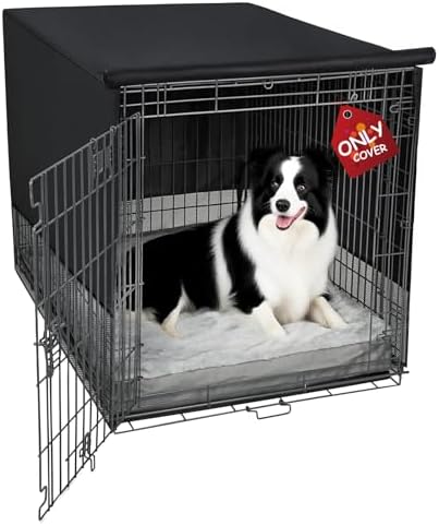 Explore Land Breathable Dog Crate Cover - 4 Sides Mesh Ventilatio...