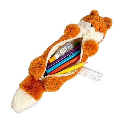 Genérico Estuche Adorable De Lápices,Organizador de Almacenaje de Peluche con Cremallera - Estuche Animal para Mujeres - para Hogar, Escuela, Oficina, Viajes, Mujeres, Niños, Estudiantes, Profesores