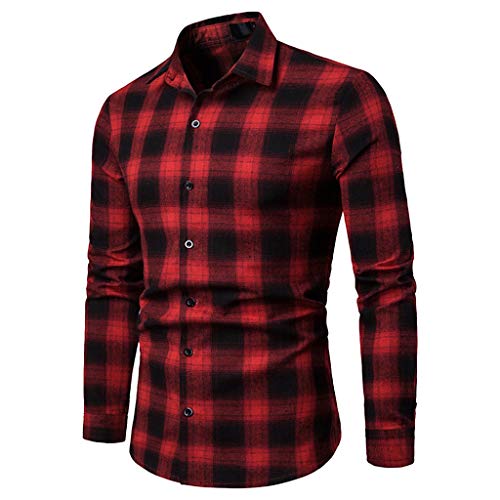 camisa de cuadros pequeños hombre