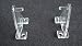 Hold Down Plastic Bracket For 2 inch Horizontal Blind- Pack of 10 - Clear