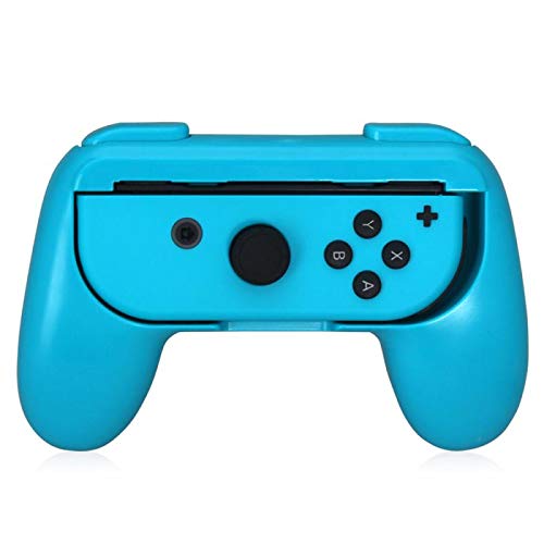 OSTENT 2 x Handle Holder Grip Kit for Nintendo Switch Joy-Con Controller Color Green