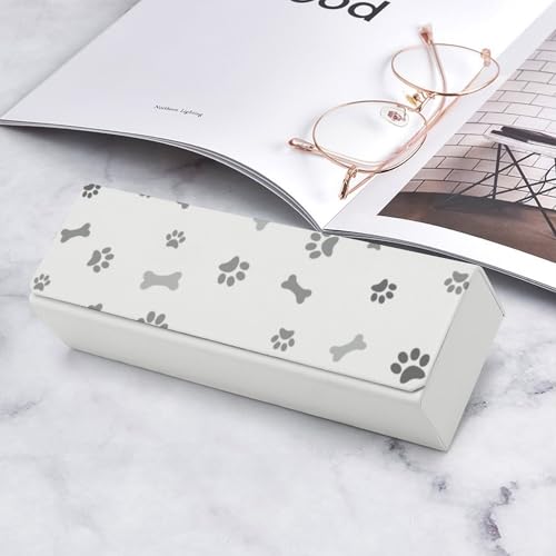 Étui à lunettes de soleil patte de chien anti rayures rigide