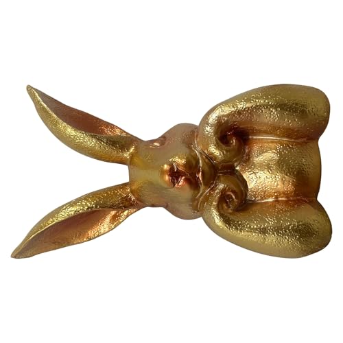 Figurine lagomorphe dorée : sublimez votre buffet de Pâques fade
