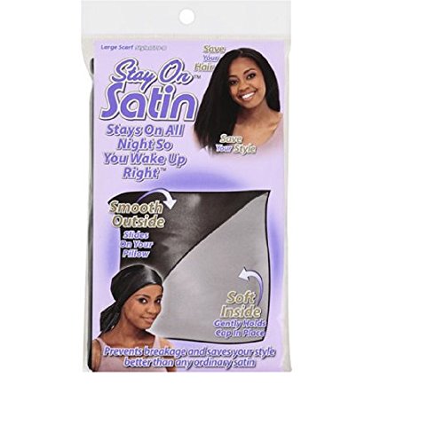 Stay On Satin Large Scarf - Style 779-B - Black